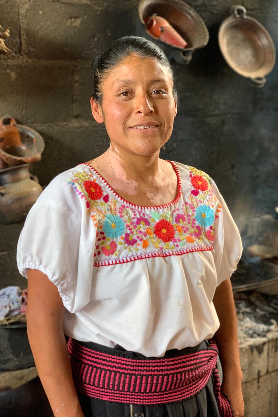 Dalia de Luna cocinera tradicional de Tlaxcala mole de huitlacoche hongo del maíz